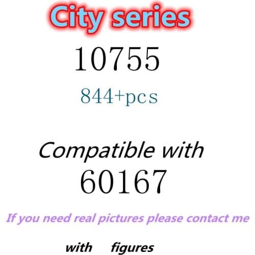 844pcs 10755 Building Block Toy City Series 60167 Assembled Building Block Childrens Toy Gifts