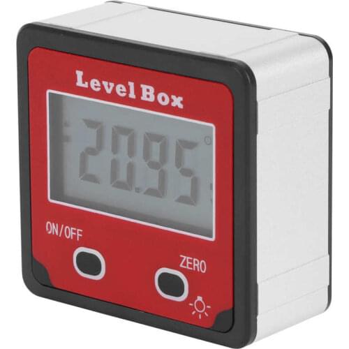 Digital Inclinometer Mini Level Angle Meter Gauge Protractor for Carpentry Architecture Red Woodworking Tools