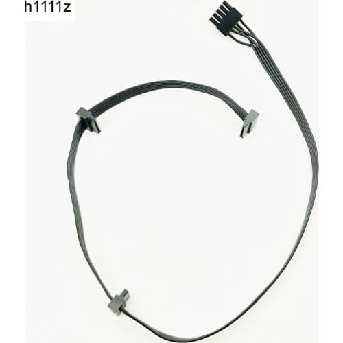 5Pin Male 1 to 3 SATA 15Pin Modular Power Supply Cables Extension Cable 90 Degree SATA SSD Power Port Multiplier for Great Wall