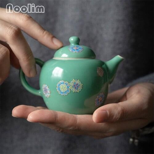 Jingdezhen Ceramic Filter Tea Pot Simple Strainer Cold Kettle Portable Office Teapot with Handle Kung Fu Tea Maker Teaware 150ML