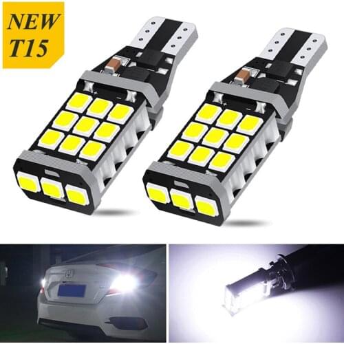 2pcs W16W T15 LED Canbus Error Free Backup Reverse Lamps for Hyundai Accent Atos Coupe Elantra Getz i20 i30 ix25 ix35 Car Lights