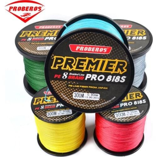 PRO BEROS 300M PE 8 Braided Weaves Fishing Line 8 Strands 40LB~300LB Multifilament High quality Fishing Line