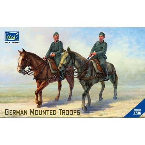 Riich Models RV35038 1/35 German Mounted Troops - Scale Model Kit