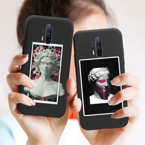 Mona Lisa Art David lines Painted Pattern Soft Matte Phone Case Fundas For Oneplus 8T 7 7T 8 Pro 6 6T Nord Z Phone case Cover