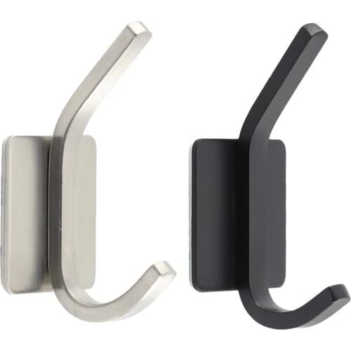 Wall-Mounted Clothes and Hat Hook,Stainless Steel Towel and Hat Hanger,Multiple Purpose Wall Hook,Matte Black Optional