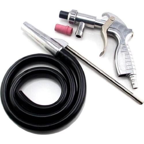 Sandblaster Feed Blast Gun Air Siphon Sand Blasting Handheld Abrasive Tool Ceramic Nozzles Tips Kit Power Tools Sprayer