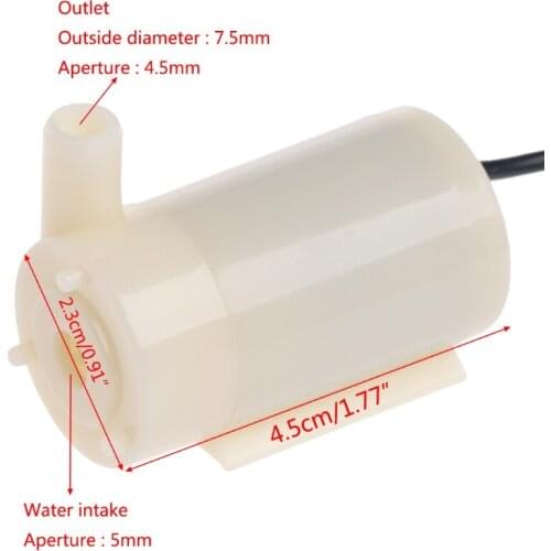 Submersible Water Pump Mini DC3-5V 100L/H Silent Aquarium Fish Tank Accessories New