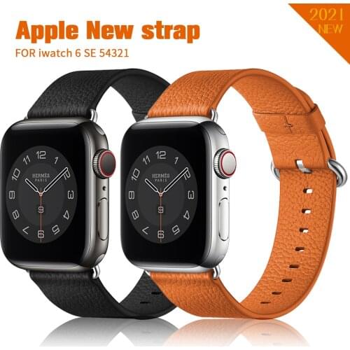 High-quality Authentic leather strap for Apple watch band For series 123456 SE 44mm 40mm watchband for iWatch 42mm 38mm Bracelet