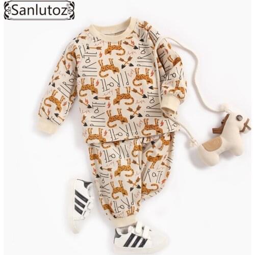 Sanlutoz Cotton Baby Clothing Set 2pcs Cartoon Baby Clothes Cotton Baby Girl Set Pajama Fashion