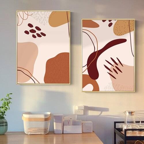 Nordic Simplicity Abstract Leaves Wall Art Canvas Painting Corridor Posters and Prints Wall Painting for Living Room Mural Decor