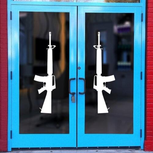 Rifle M16 Sticker Posters Vinyl Wall Decals Pegatina Decor Mural Freedom is not Free Rifle Sticker Gun Decal