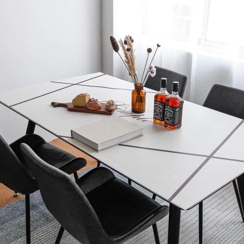 Waterproof Oil Proof Heat Insulating Tablecloth PU Leather Table Mat Nordic Modern PVC Dining Table Cloth Home Decor Table Cover