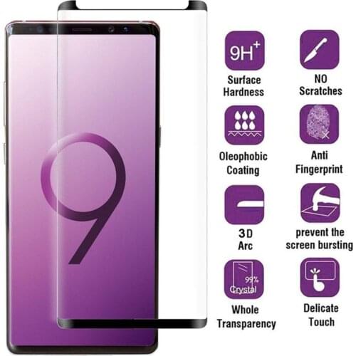 Tempered Glass For Samsung Galaxy Note 9 3D Screen Protector Protective Film For Samsung Galaxy Note9 Case Friendly