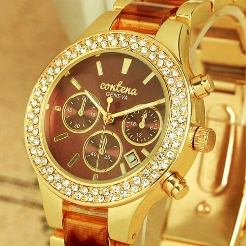 Montre Femme Relogio Feminino 2021 Luxury Famous Designer Brand CONTENA Logo Ladies Stainless Steel Quartz Watches Women