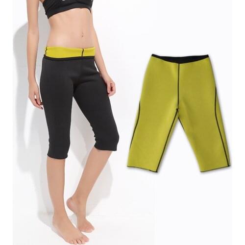 Women Weight Loss Pants Neoprene Exercise Leggings Sauna Suit Body Shaper Hot Sweat Thermo Slimming Capri Workout Capris