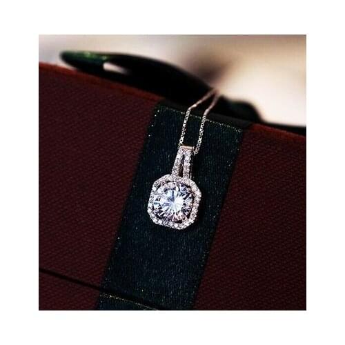 Luxury Trendy Silver Color Geometric Necklaces Pendants For Women Long Chain Choker Necklace Collares Collar 2019