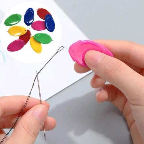 10Pcs Threaders Automatic Quick Threading Plastic Convenient Neddle Threader Sewing Devices for Hand Sewing