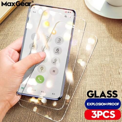 3PCS Full Cover Protective Glass on For iPhone 11 Pro Max Tempered Film For iPhone X XR XS MAX 6 7 8 Plus 5S SE Screen Protector