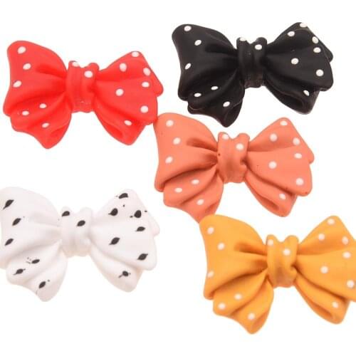 350PCS Boutique Dot Bowknot Resin Baby Girls Hair Accessories DIY Headwrap for Hairclip Barrette Hair roll Accessories Supplies