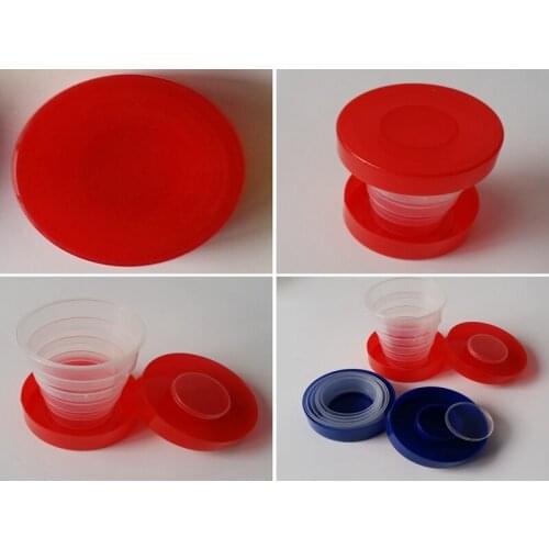 600pcs/lot fast shipping Portable Travel Cup Retractable Folding Mini Cup Telescopic Collapsible Outdoor cups random color