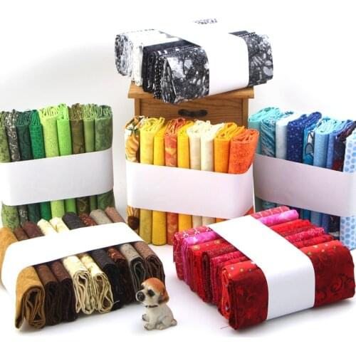 9 Pieces/Pack Print Cotton Fabric Diy Patchwork Accessories Sewing Fabric TJ1703