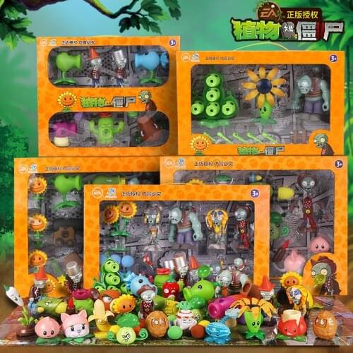 Large Genuine Plants vs. Toys Zombie 2 Complete Anime Set Of Boys Soft Silicone Figure Childrens Dolls Kids Birthday Toys Gifts
