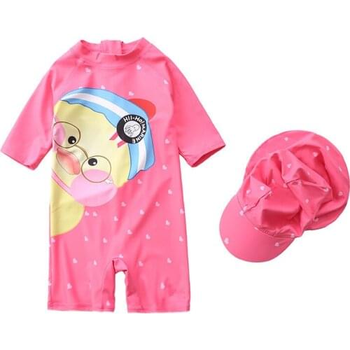 Childrens Swimsuit Girls Child Princess One-Piece Swimsuit Korean Cute Baby Girl Infant Sunscreen Swimwear