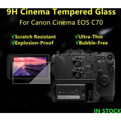 Eos c70 Camera Protective Film Glass for Canon Cinema EOS C70 Camera 9H Hardness C70 Tempered Glass Ultra Thin Screen Protector
