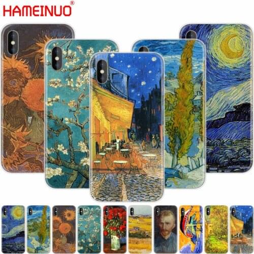 HAMEINUO Renaissance Van Gogh oil painting cell phone Cover case for iphone X 8 7 6 4 4s 5 5s SE 5c 6s plus
