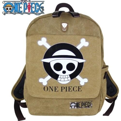 Anime ONE PIECE Cosplay Teenager Unisex Canvas Backpack Children Schoolbag Printing Laptop Travel Rucksack Fashion Outdoor Gifts