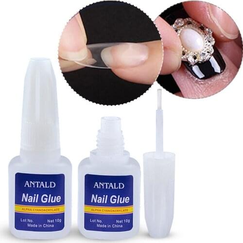 False Nail Glue Fast Drying Nail Glue With Brush Fake Acrylic Sticke Nail Art Tool New Nail Adhesive Manicure UV Acryliy Glue
