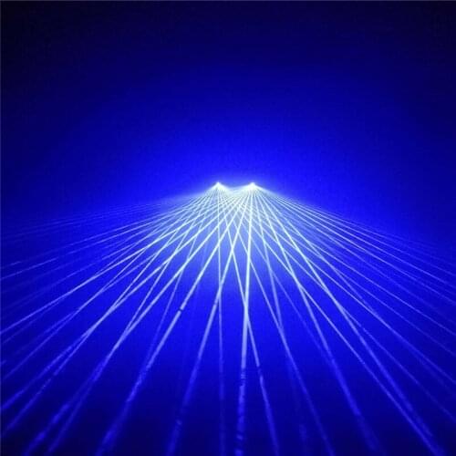 DC21 Blue color laser glasses light beams 2pcs laser heads ballroom dance costume led robot man show projector dj bar club wears