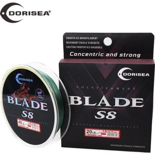 DORISEA S8 BLADE 8 Strands Braided Fishing Line 100M PE Extreme Braided Fishing Line Wire Pesca