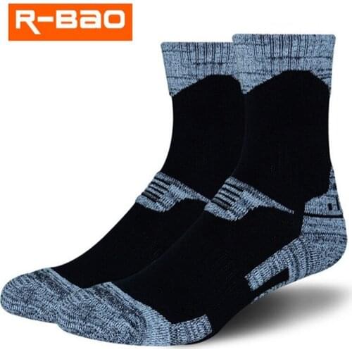 Skiing Socks (3 Pairs/lot) R-BAO/RB037 Cotton Women Men Sports Socks M/L/XL Warm Outdoor Hiking Socks