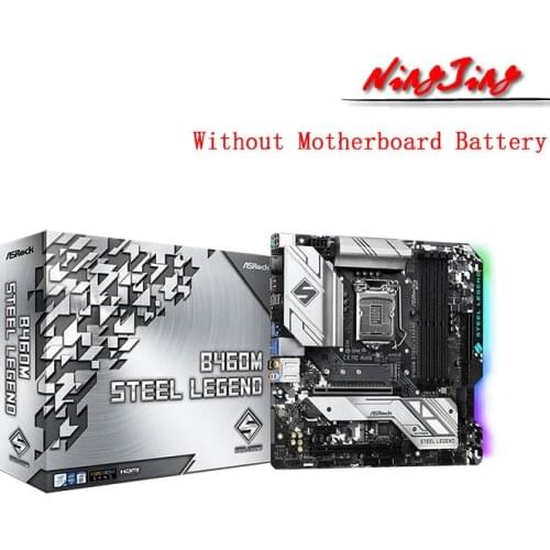 ASROCK B460M Steel Legend Micro-ATX Intel B460 DDR4 M.2 USB 3.2 128G Support 10 gen LGA 1200 CPU Motherboard