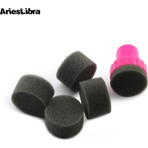 Nail Art Sponge Stamper Stamping Polish Template Gradient Manicure Tool Image Transfer Nail Seal Black White Nail Beauty Tool