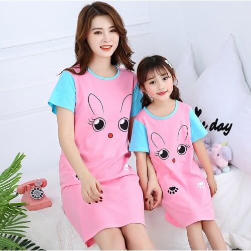 Fashion Children Clothing Summer Girls Dresses Baby Pajamas Cotton Princess Nightdress Girl Sleepwear Kids Unicorn Nightgown