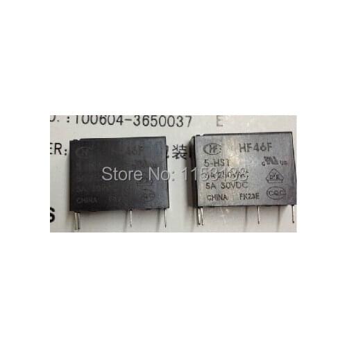 Wholesale RELAY HF46F/5-HS1 HF46F-5-HS1 HF46F 5-HS1 new original 10PCS/LOT