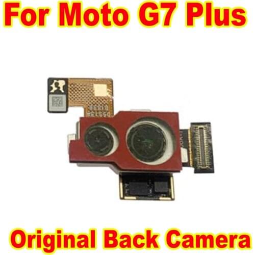 Original Tested Working For Motorola Moto G7 Plus XT1965 Main Big Rear Back Camera Module Flex Cable Phone Parts
