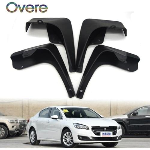 OVERE Car Front Rear Mudguards For All Peugeot 508 Sedan 508SW 2011 2012 2013 2014 Car-styling 1Set Mudflaps Accessories Fenders