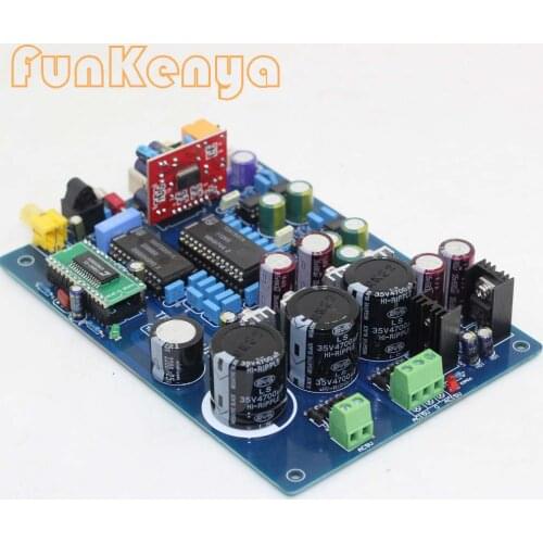 Pre-amplifier board TDA1541 Optical Fiber Coaxial Decoder Board (Including USB TDA1541 chip)
