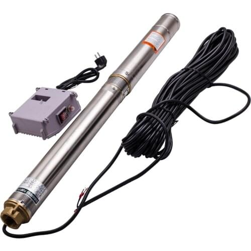3800 l/h 3" Submersible Bore Hole Deep Well Pump 750W Stainless Steel 220V-240V