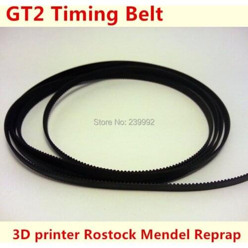 Wholesale 3d printer timing belt GT2 timing Belt for 3D Rostock Mendel Reprap 6mm wide for GT2 pulley