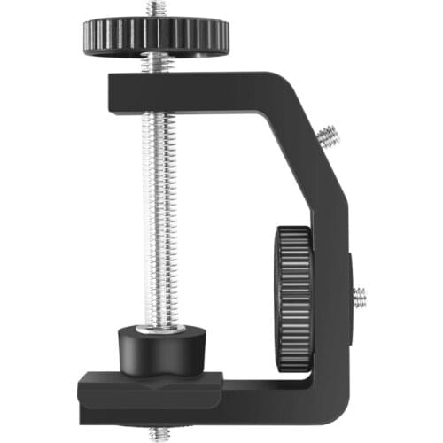 PULUZ Heavy Duty C Clamp Camera Clamp Mount with 1/4 inch Screw for GoPro HERO9 8 7 for DJI Osmo Action and Other Action Cameras