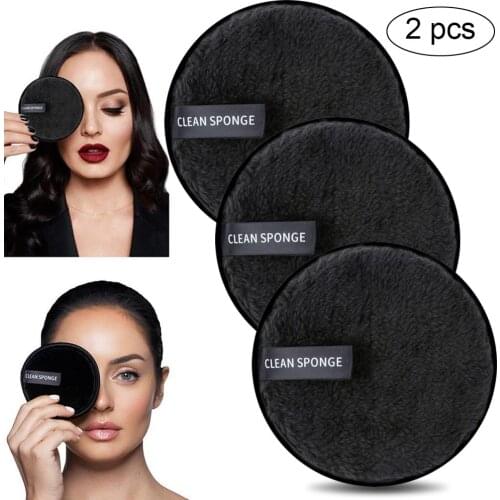 1/2pcs Makeup Remover Cloth Forever Skin Cleansing Make up Remover Towel Reusable Microfiber Face Cosmetics Make-up Disc Tools