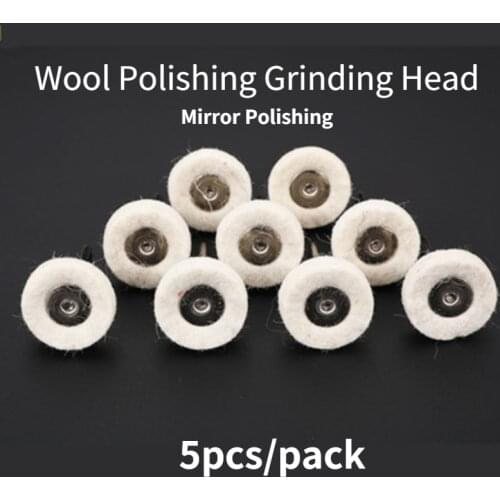 3.0mm Shank Wool T Type Grinding Head / 3.0mm Shank Wool Wheel / Soft Wool T Type Grinding Head / Mirror Polishing Grinding Head