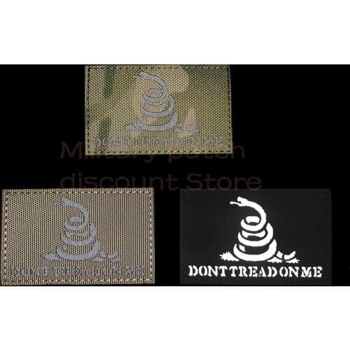 U.S. Funny Parody Meme Snake Dont Tread On Me Army Tactical Badge Reflective Sticker Reflective Magic Sticker Seal