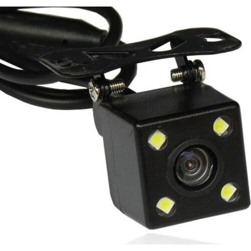 Waterproof 4 LED Night Vision Car CCD Rear View Camera Parking Assistance Camera For Android DVD Monitor