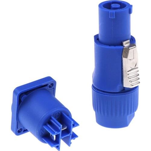 Quality 3 Pin Neutrik PowerCon Stage Light Power Cable Chassis Panel Plug Audio Connector