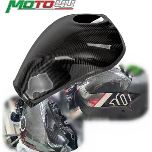100% Carbon Fiber Tank Cover Motorcycle Tank Protection Twill Weave For Kawasaki ZX-10R ZX10R ZX 10R 2011 2012 2013 2014 2017